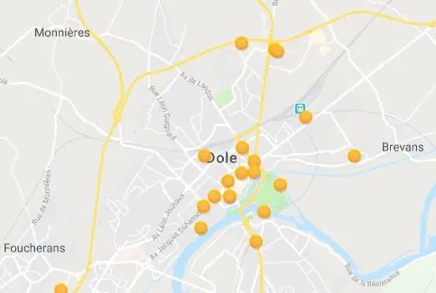 Hotel onderweg Dole, n de regio Bourgogne-Franche-Comté