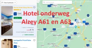 Alle snelweghotels onderweg langs de A61 en A63 in de buurt van Alzey