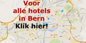 Klik om alle accommodaties onderweg op Google Maps hotelkaart Bern te zien