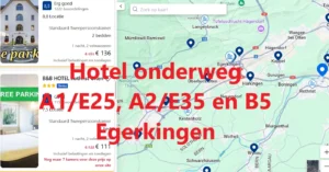 Alle snelweghotels onderweg langs de A1/E25, A2/E35 en B5 in de buurt van Egerkingen, op Google Maps kaart
